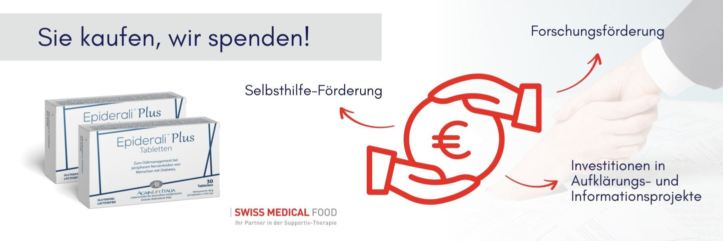 Spende an die Deutsche Diabetesstiftung mit jeder verkauften Packung