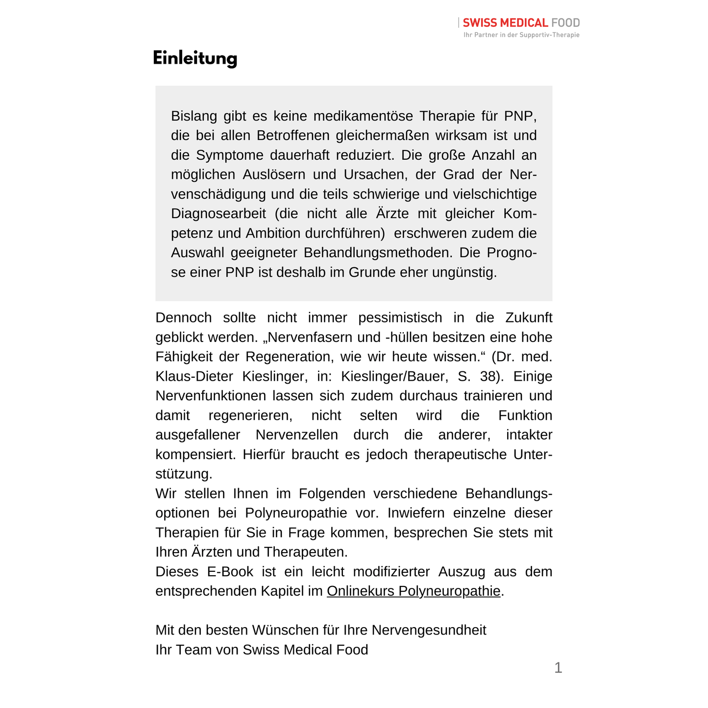E-Book "Polyneuropathie behandeln" Einleitung