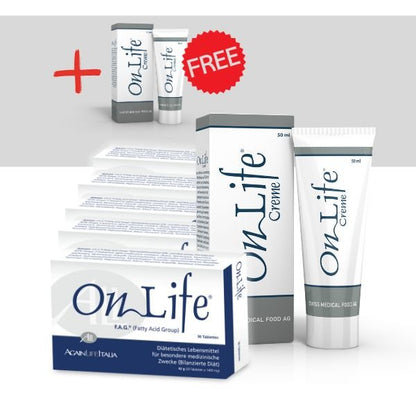 OnLife® Therapie komplett - 5x Tabletten & 1x Creme